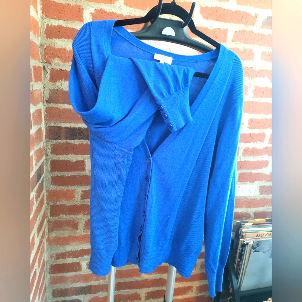 Fashion Bug 3X Cardigan Sweater - Like New, Gorgeous Royal Blue 😍